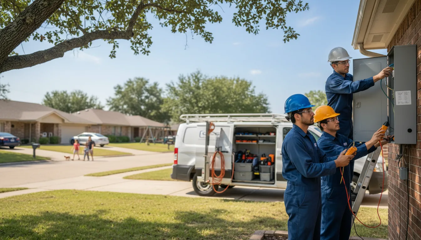 Certified electrician providing emergency electrical services in Adair, IA